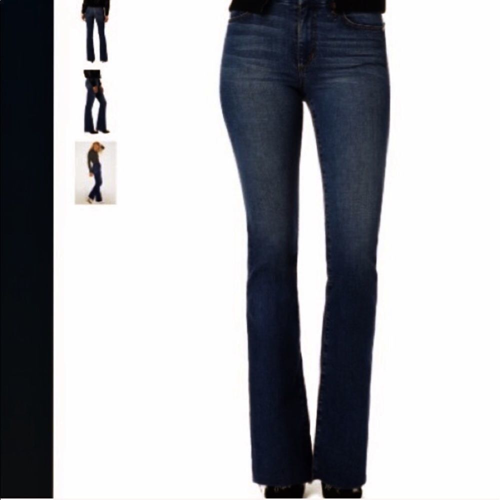 NWT Joe's Jeans Honey Curvy Boot Cut Raw Ankle Denim Flare Dark Wash Jean 24